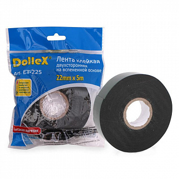 Скотч двусторонний 22мм x 5м Dollex ET-225 зеленый