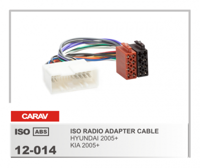 12-014 ISO RADIO ADAPTER Hyundai/Kia 2005+