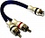 RCA-кабель ACV RS-2M1F Silver=ECO (Y – разветвитель) 2папа/1мама