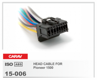 15-006 Разъем ISO Pioneer DEH-1500 CARAV DEH P-series 16-pin (24x10mm)