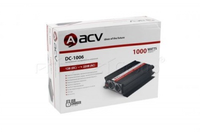 Преобразователь напряжения (инвертор) ACV DC-1006 (1000Вт) с 12В на 220В