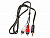 Кабель аудио AURA -J033 AUX переходник. 3,5 jack ---> 2RCA audio