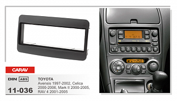 11-036 Рамка 1DIN TOYOTA OEM Head Units (black)