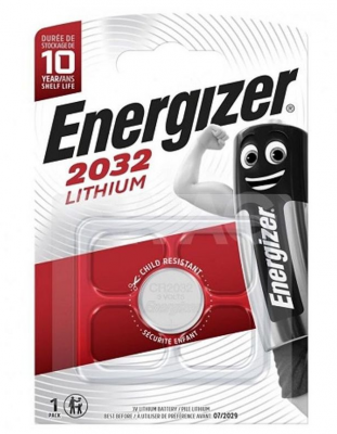 Элемент питания CR2032 Energizer 1шт. в упаковке 