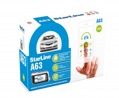 Автосигнализация c пейджером ЖК StarLine A63 V2 eco