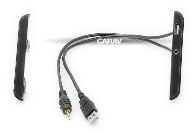 11-712 Рамка 2DIN TOYOTA универсальные боковые вставки со встроенным USB + AUX