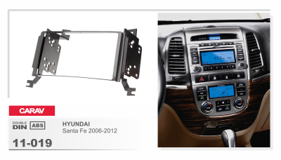 11-019 Рамка 2DIN HYUNDAI Santa Fe 2006+