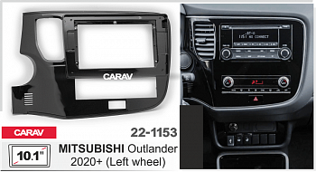 22-1153 Рамка 10.1" MITSUBISHI Outlander 2020+ (руль слева)