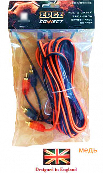 RCA-Кабель 2RCA-2RCA EDGE EDC-RB202 2,5м